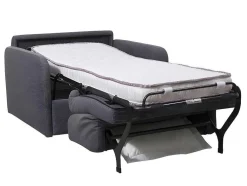 Poltrona Rapidamente Convertivel Em Cama De 70 Cm Em Tecido Antracite - Nadoa