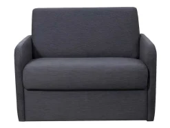 Poltrona Rapidamente Convertivel Em Cama De 70 Cm Em Tecido Antracite - Nadoa