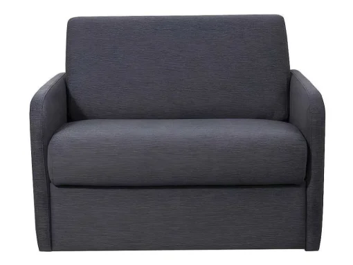 Poltrona Rapidamente Convertivel Em Cama De 70 Cm Em Tecido Antracite - Nadoa