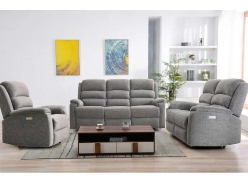 Poltrona Relax Elétrica Em Tecido Antracite - Nevers