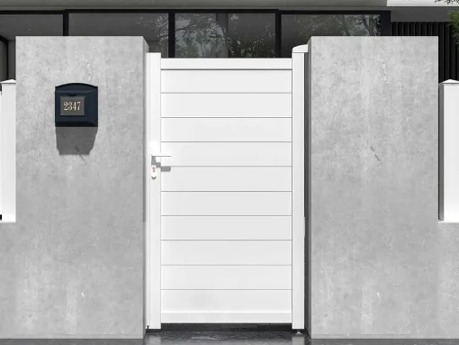 Porta De Batente Aluminio L103 X A181 Cm Branco - Nazario