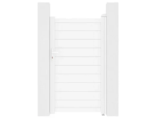Porta De Batente Aluminio L103 X A181 Cm Branco - Nazario