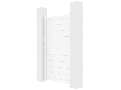 Porta De Batente Aluminio L103 X A181 Cm Branco - Nazario