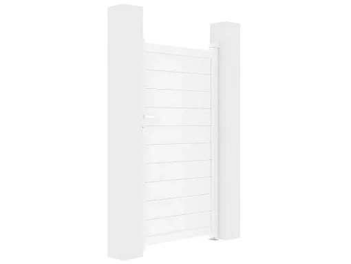 Porta De Batente Aluminio L103 X A181 Cm Branco - Nazario