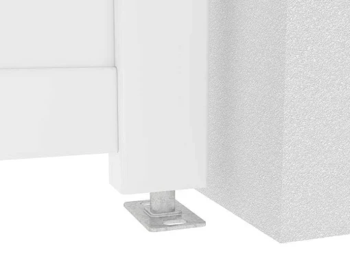 Porta De Batente Aluminio L103 X A181 Cm Branco - Nazario