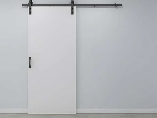 Porta De Correr Com Aplique Varin - A. 205 Cm X L. 83 Cm - Mdf + Pvc Branco