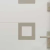 Porta De Entrada Aco Macico E Inox A207 X L100 Cm Branca, Abertura Para A Esquerda - Tifana