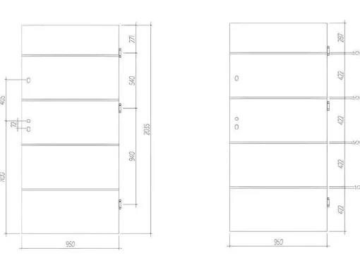 Porta De Entrada Em Aco E Inox A207 X L100 Cm Branco, Abertura Para A Esquerda - Naxara