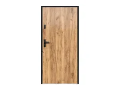 Porta De Entrada Em Aco Macico A207 X L100 Cm Efeito Carvalho, Abertura Para A Direita - Agueda