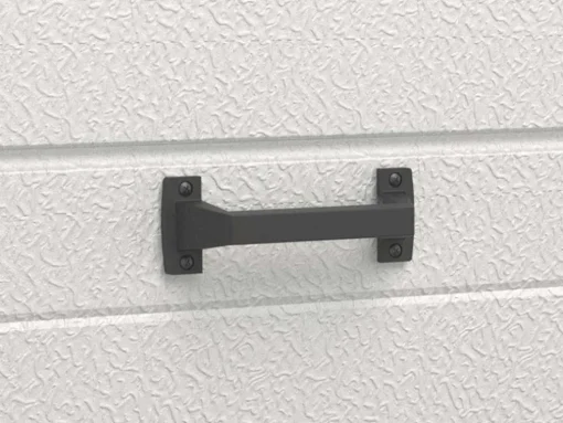 Porta De Garagem Seccionada Com Padrao Quadriculado Branco Com Motor Somfy - Caopas