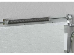 Porta De Garagem Seccionada Com Padrao Quadriculado Branco Com Motor Somfy - Caopas
