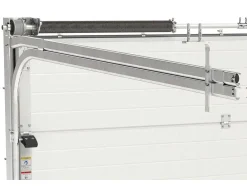 Porta De Garagem Seccionada Com Motor Somfy Com Padrao Quadriculado E Porta Central Antracite - Caopas