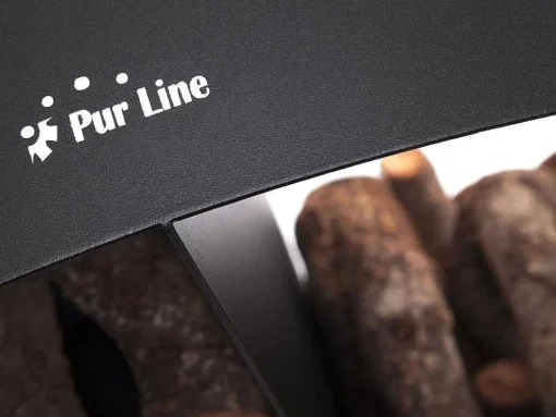 Porte-Bois Circulaire Avec 4 Etageres En Acier Noir
