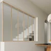 Poste Para Divisória Em Aluminio Termolacado A130 Cm Natural Claro - Bayview