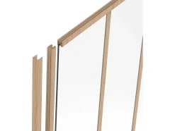 Poste Para Divisória Em Aluminio Termolacado A130 Cm Natural Claro - Bayview