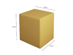 Pouf Milena, Amarelo, 34X34X37 Cm, Epikasa