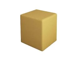 Pouf Milena, Amarelo, 34X34X37 Cm, Epikasa