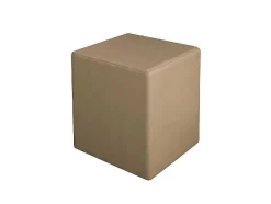 Pouf Milena, Castanho, 34X34X37 Cm, Epikasa