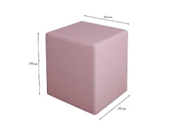 Pouf Milena, Cor-De-Rosa, 34X34X37 Cm, Epikasa