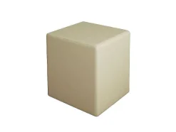 Pouf Milena, Creme, 34X34X37 Cm, Epikasa