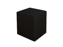 Pouf Milena, Preto, 34X34X37 Cm, Epikasa