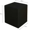 Pouf Square, Preto, 34X34X37 Cm, Epikasa