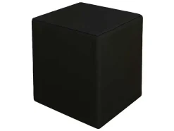 Pouf Square, Preto, 34X34X37 Cm, Epikasa