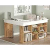 Prateleiras Tywin Para Mesa Moderna - Venprodin - Pinho 115 Cm - Branco