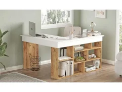 Prateleiras Tywin Para Mesa Moderna - Venprodin - Pinho 115 Cm - Branco