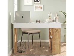 Prateleiras Tywin Para Mesa Moderna - Venprodin - Pinho 115 Cm - Branco