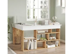 Prateleiras Tywin Para Mesa Moderna - Venprodin - Pinho 115 Cm - Branco