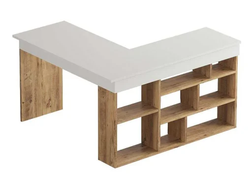 Prateleiras Tywin Para Mesa Moderna - Venprodin - Pinho 115 Cm - Branco