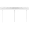 Pérgola Abrigo Para Carros Adossado Aluminio 15,1 M Branco - Alvaro