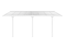 Pérgola Abrigo Para Carros Adossado Aluminio 15,1 M Branco - Alvaro