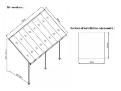 Pérgola Abrigo Para Carros Adossado Aluminio 15,1 M Branco - Alvaro
