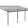 Pérgola De Parede Em Aluminio 15,1 M Antracite De C497 X L305 X A240/285 Cm - Alvaro