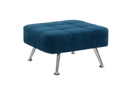 Pufe Em Tecido Azul - Murni