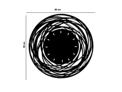 Relógio Circulos 5, Preto, 54X1,8X50 Cm, Epikasa