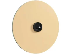 Relógio De Parede Contemporaneo D. 50 Cm Verde E Prateado - Herti