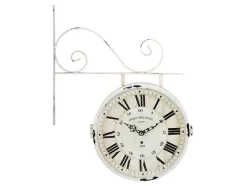 Relógio De Parede De Face Dupla Faubourg Em Ferro - C44Xa34 Cm
