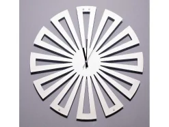 Relógio Geometrico 2, Branco, Preto, 50X1,5X50 Cm, Epikasa