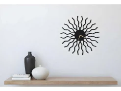 Relógio Geometrico 5, Preto, 50X1,5X50 Cm, Epikasa