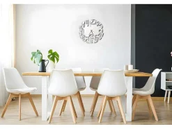 Relógio Numbers 2, Branco, Preto, 50X1,5X50 Cm, Epikasa