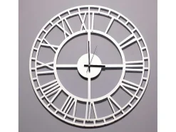 Relógio Vintage 7, Branco, Preto, 50X1,5X50 Cm, Epikasa