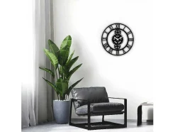 Relógio Vintage 8, Preto, 50X1,5X50 Cm, Epikasa