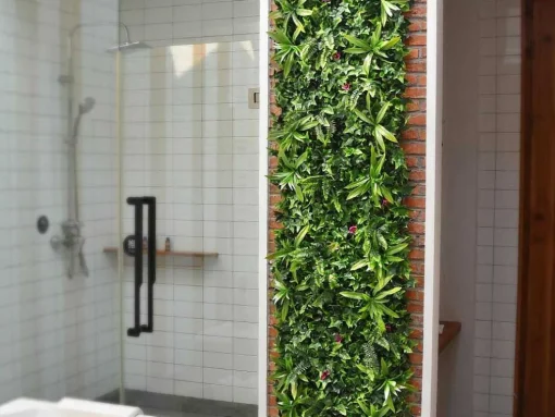 Revestimento De Parede Vegetal Sintetico Verde, Pack De 3M - Ikaz