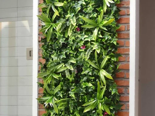 Revestimento De Parede Vegetal Sintetico Verde, Pack De 3M - Ikaz