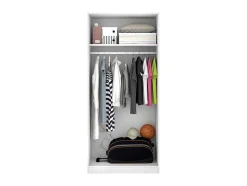 Roupeiro 2 Portas C81 Cm Branco - Listowel
