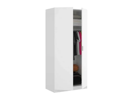 Roupeiro 2 Portas C81 Cm Branco - Listowel