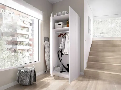 Roupeiro 2 Portas C81 Cm Branco - Listowel